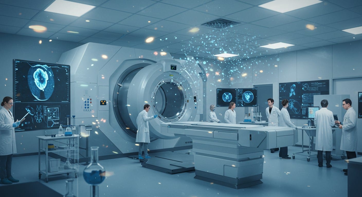 Découvrez comment la médecine nucléaire détecte cancers et maladies neurodégénératives avec précision grâce aux particules radioactives.