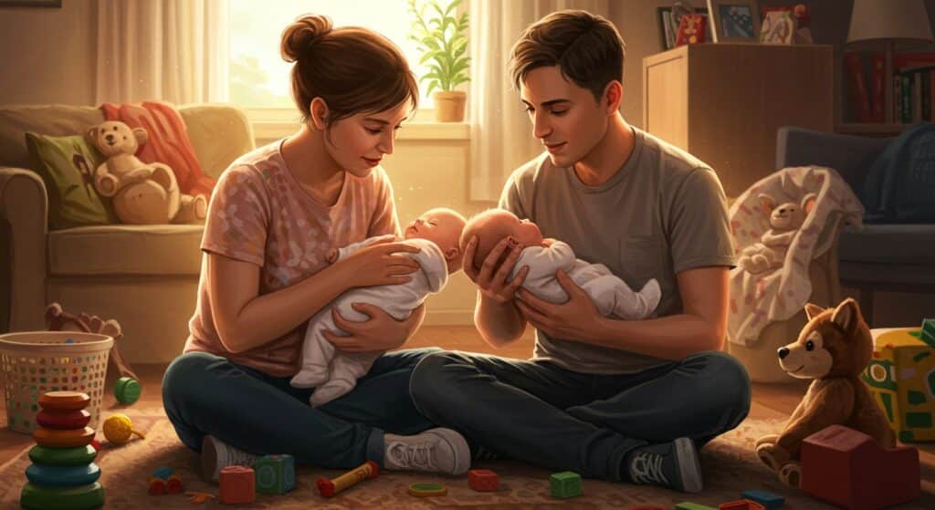 Comment l’Arrivée d’un Bébé Transforme le Couple