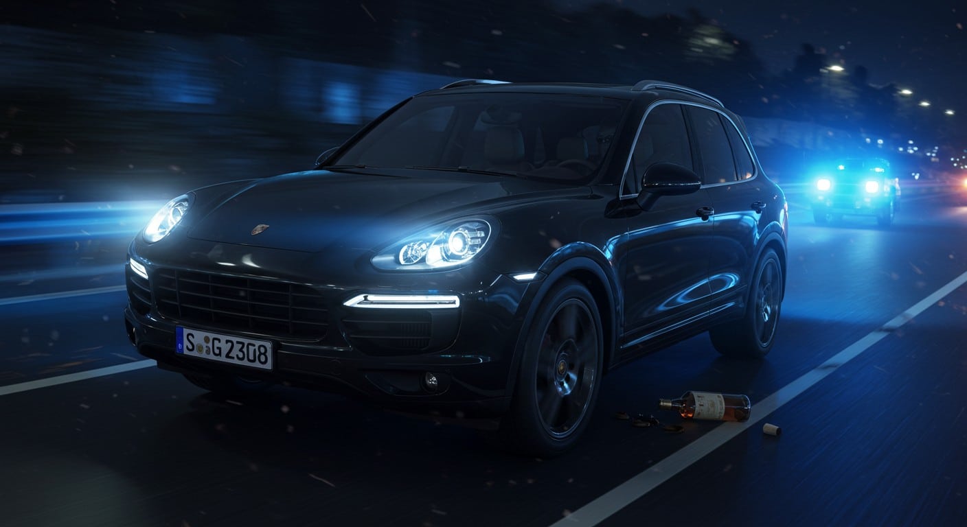 Un ambulancier de 31 ans condamné après une course-poursuite en Porsche Cayenne. Alcool, excès de vitesse et danger : que s’est-il passé ? Lisez la suite !