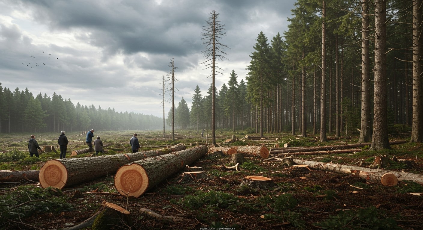 13 ha de forêt rasés à Gouesnac’h : nécessaire ou excessif ? Découvrez les enjeux environnementaux et les réactions des riverains.