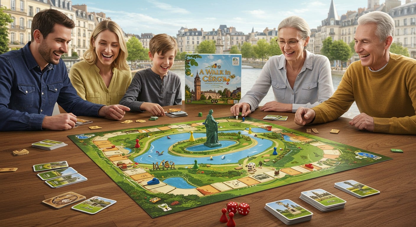 Explorez Cergy avec "Balade à Cergy", un jeu de société unique créé par des habitants pour découvrir le patrimoine local. Amusant et éducatif !