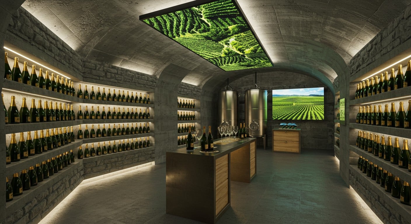 Plongez dans "Le 3", une cave unique à Reims pour une expérience œnotouristique immersive. Visites, hôtel de luxe et bar à champagne vous attendent !