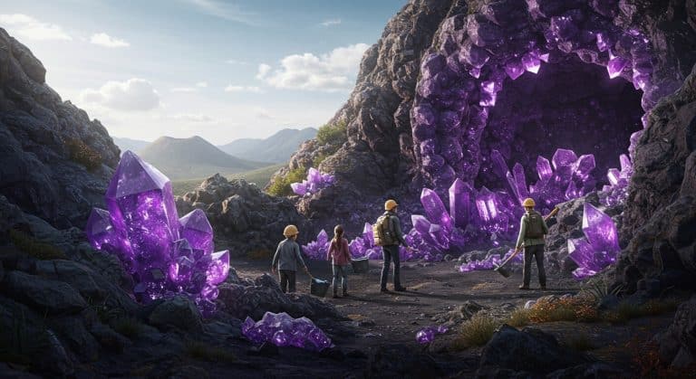 Découvrez Le Plus Grand Gisement D’Améthystes D’Europe En Auvergne