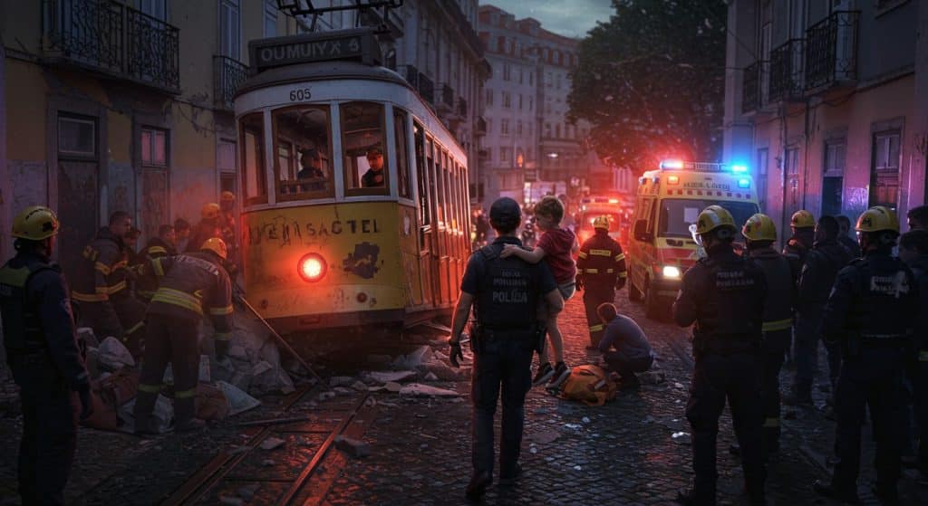 Déraillement à Lisbonne : Un Enfant Miraculé, Drame et Espoir