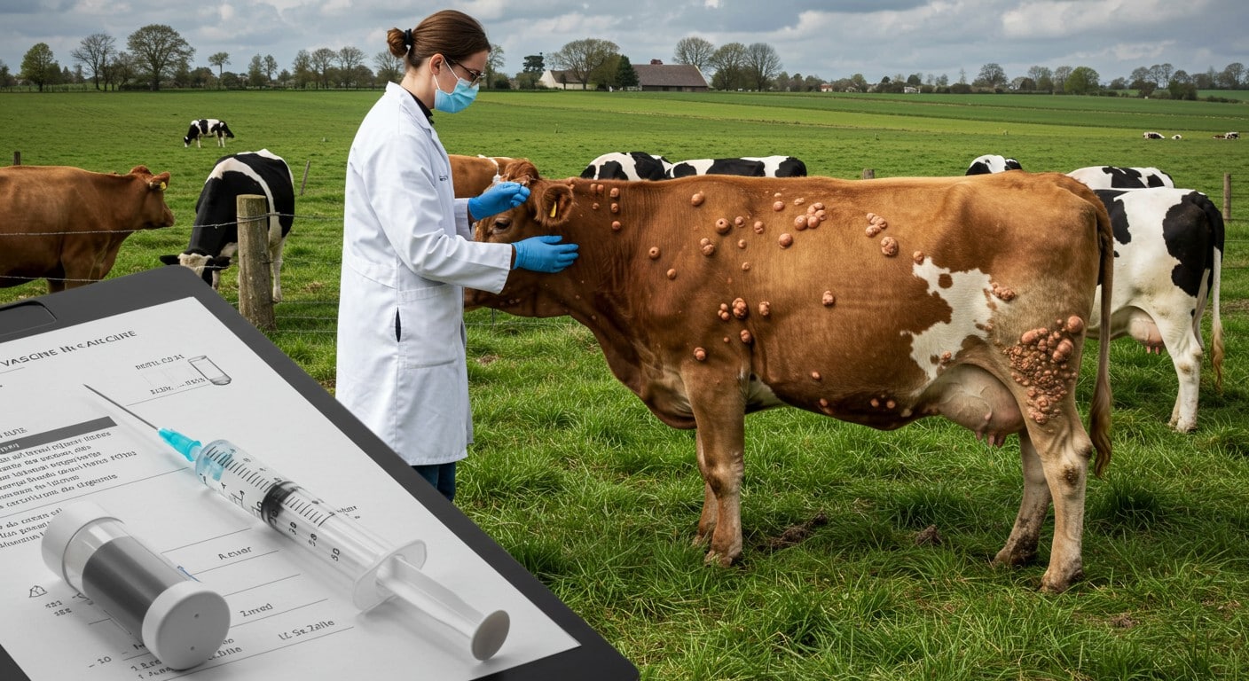 Un 2e foyer de dermatose nodulaire contagieuse détecté dans l’Ain. Découvrez les impacts, la vaccination et les mesures pour éradiquer cette maladie bovine.