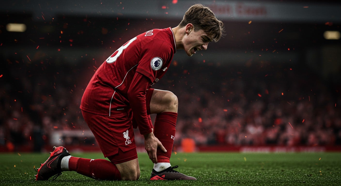 Le jeune défenseur Giovanni Leoni se blesse gravement au genou lors de ses débuts avec Liverpool. Découvrez les détails et l’impact sur les Reds.