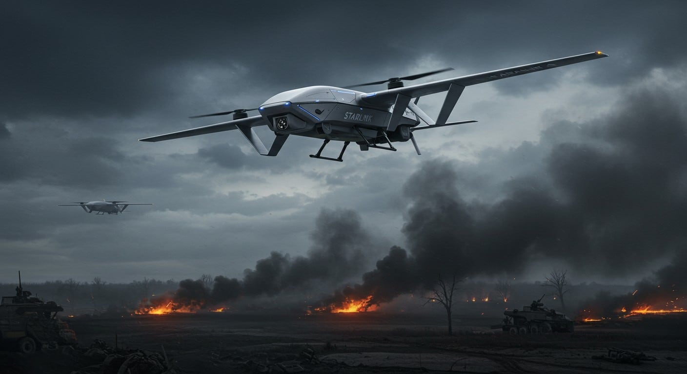 Un drone russe RD-8 utilise Starlink pour des missions en Ukraine. Comment cette technologie contourne-t-elle les interdictions ? Découvrez les enjeux.