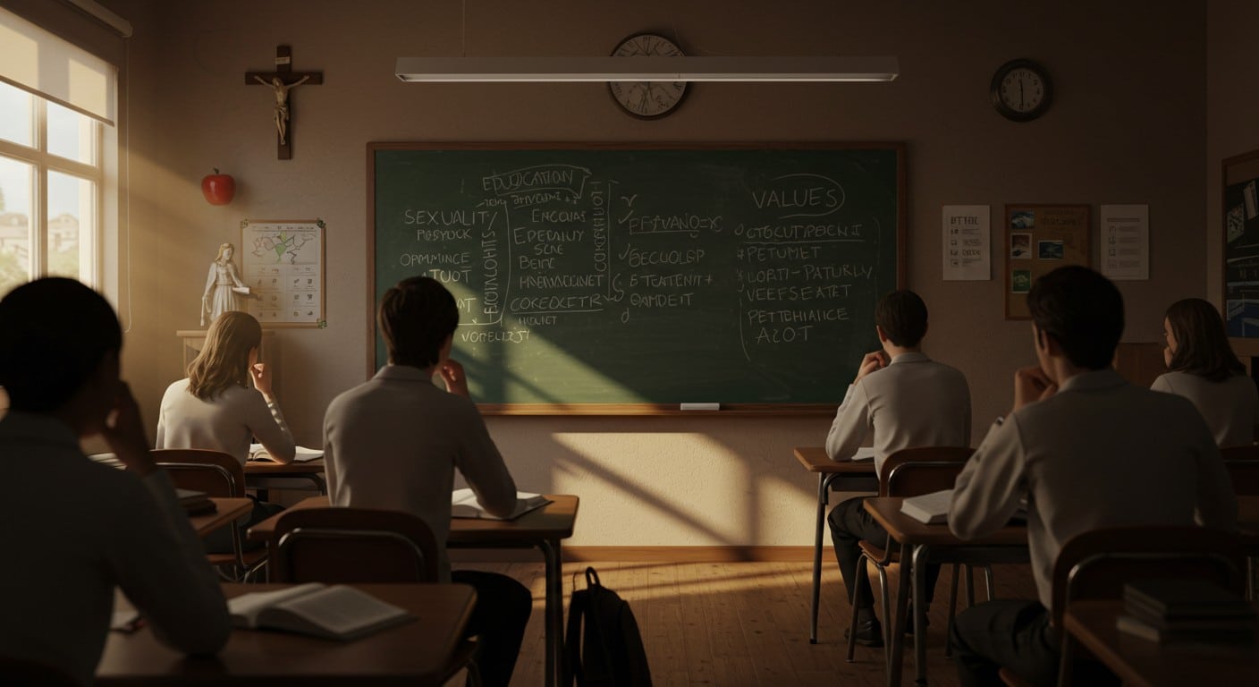 L'éducation à la sexualité dans les écoles catholiques privées : entre dogmes religieux et programme obligatoire, un équilibre difficile à trouver.