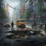 Effondrement à Bangkok : Un Trou Géant Perturbe la Ville