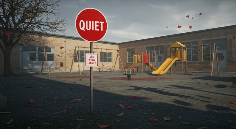 Enfants Silencieux : Polémique Sur La Fermeture D’une Cour D’école