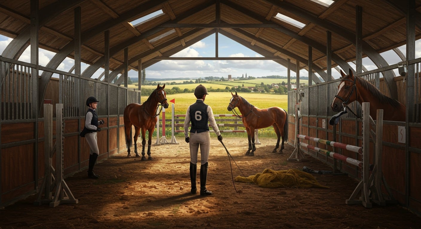 Erwan Grall, ex-officier, brille dans l'hippisme à Nort-sur-Erdre. Découvrez son parcours et ses ambitions pour le quinté du 27 septembre !