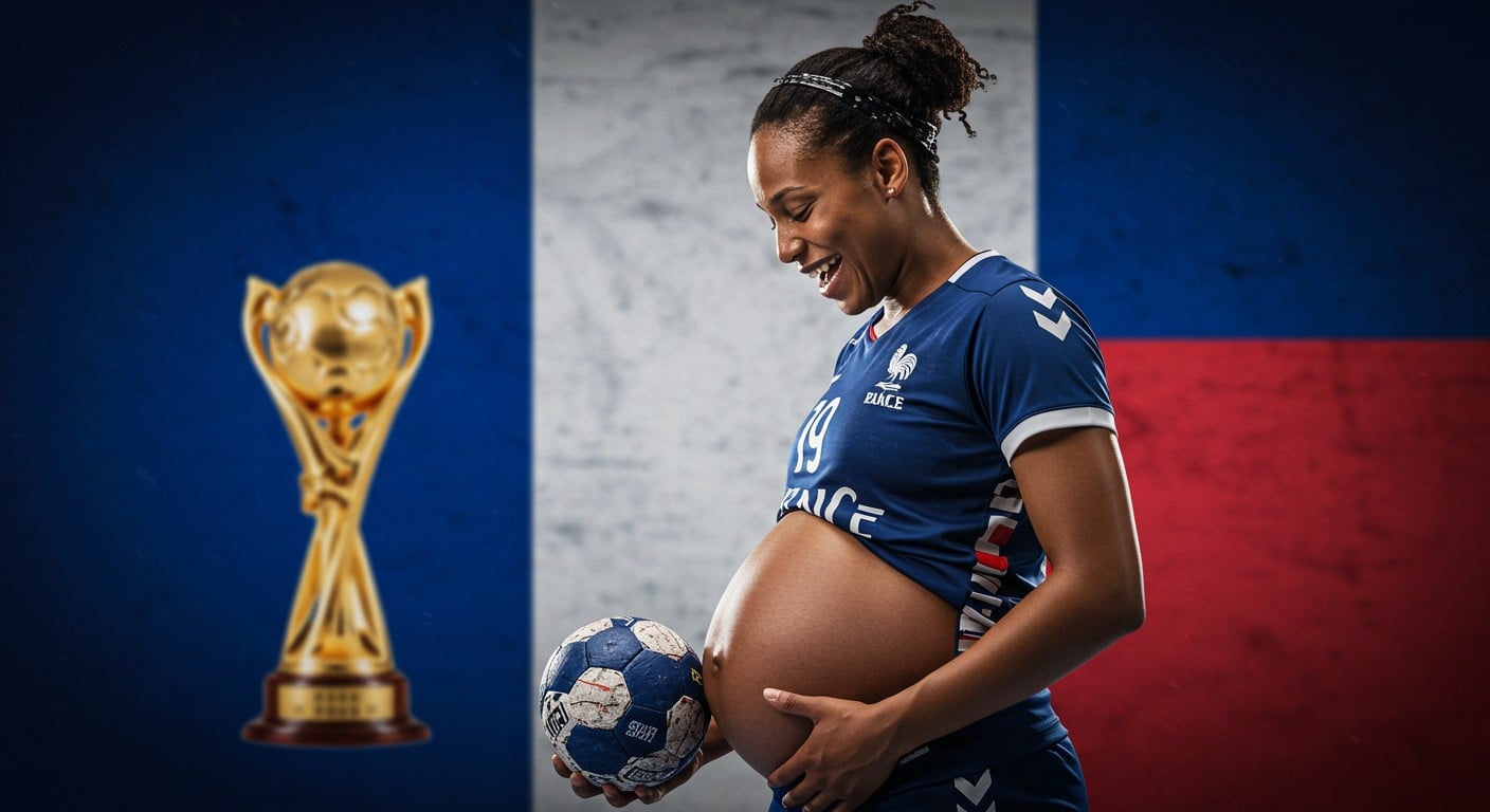 Découvrez comment la capitaine des Bleues, Estelle Nze Minko, annonce sa grossesse et son absence au prochain Championnat du monde de handball. Un moment émouvant qui bouleverse l'équipe de France.