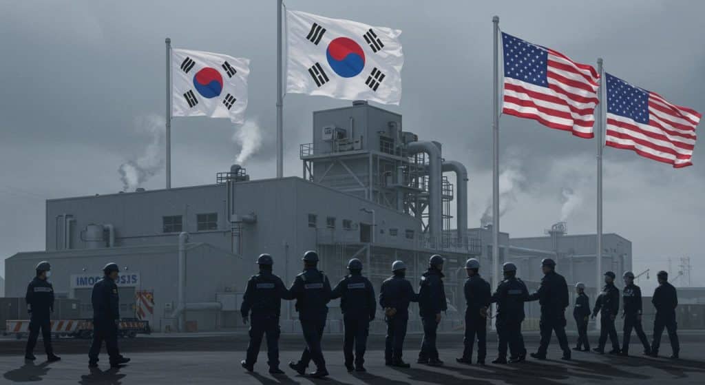 États-Unis : Raid sur 300 Sud-Coréens dans une Usine