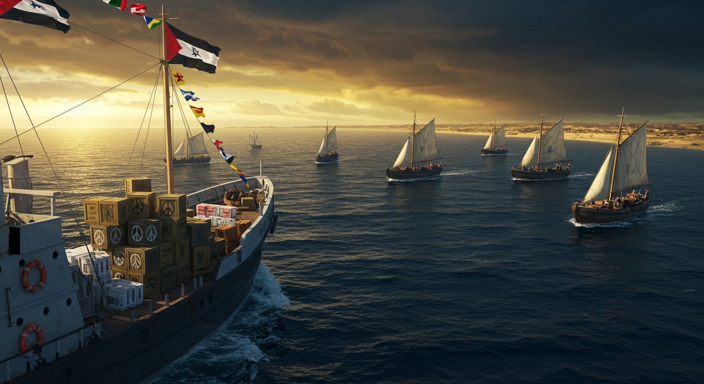 Une flottille humanitaire part de Sicile pour Gaza avec des parlementaires français. Découvrez leur mission pour briser le blocus et aider les Gazaouis.