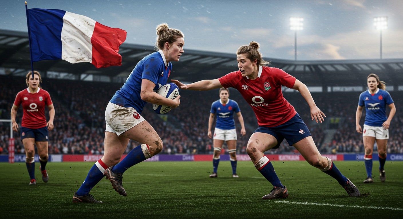 France vs Angleterre en demi-finale du Mondial féminin de rugby 2025 : un duel épique ! Suivez l'exploit des Bleues face aux Red Roses.