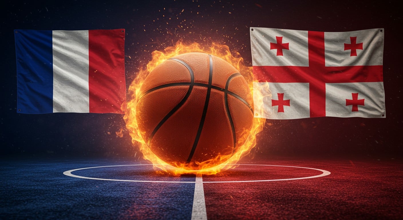 Les Bleus affrontent la Géorgie en 8e de finale de l’EuroBasket 2025. Favoris, ils visent les quarts dans un tableau ouvert. Suivez l’analyse du match !