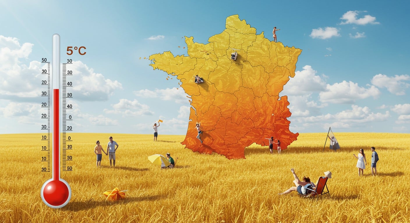 Fortes chaleurs en France ce week-end : 35°C dans le sud-ouest, 25°C partout ailleurs. Découvrez les prévisions météo et leurs impacts.