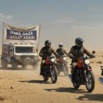 Gang de Bikers à Gaza : Une Aide Humanitaire Controversée