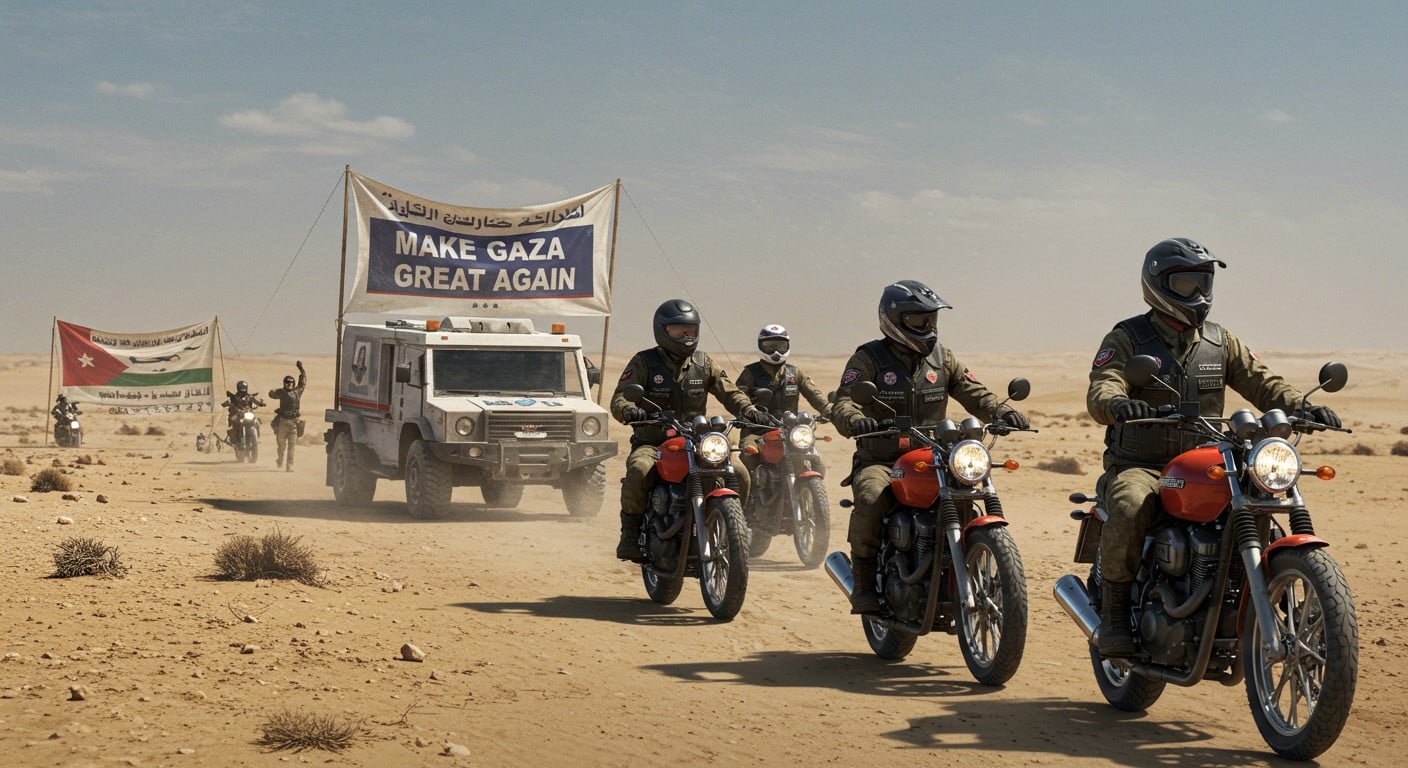 Un gang de bikers américains, lié à Trump, gère l’aide à Gaza. Découvrez les dessous de cette mission controversée et ses impacts.