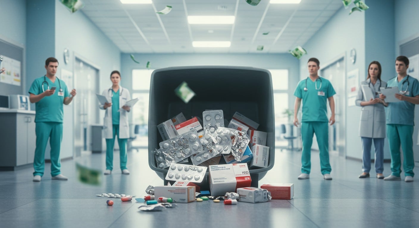 700 000 € de médicaments jetés en une semaine dans les hôpitaux français ! Découvrez les causes du gaspillage et les solutions pour y remédier.