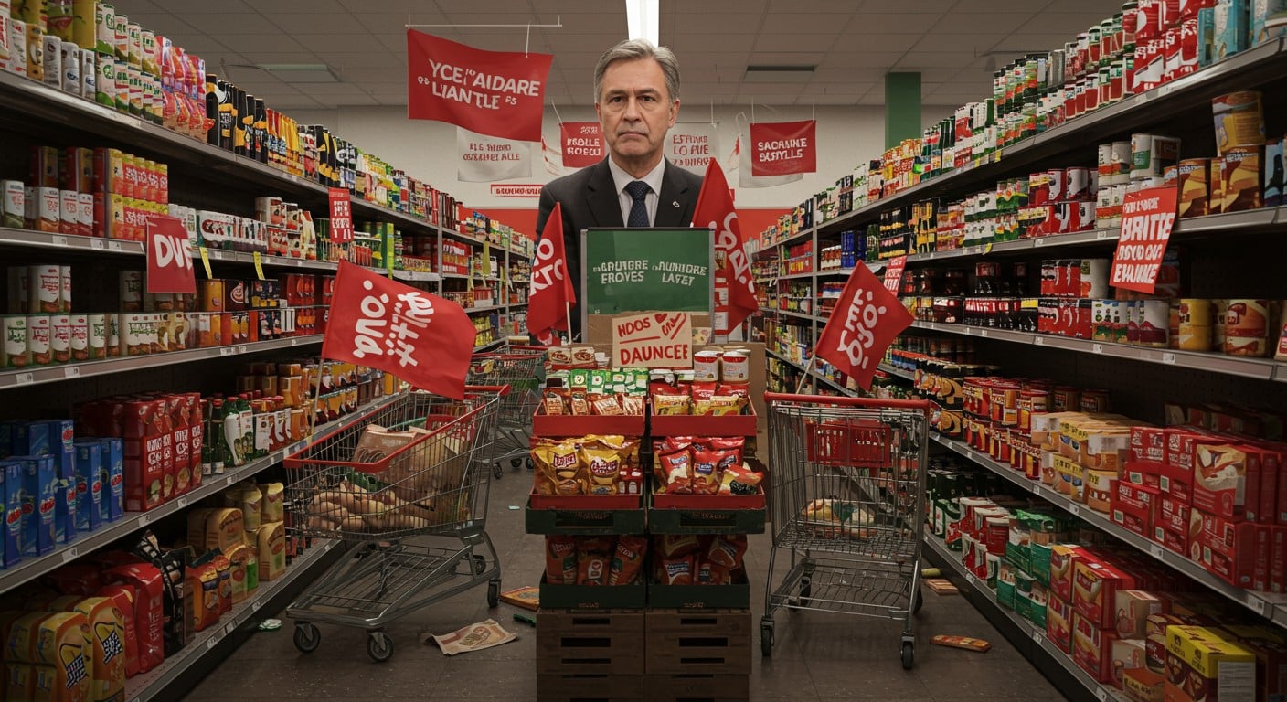 Découvrez comment le dirigeant d'Intermarché anticipe la grève du 10 septembre en boostant les stocks et dénonce les appels à vols gratuits dans les supermarchés. Analyse des impacts sur la consommation.