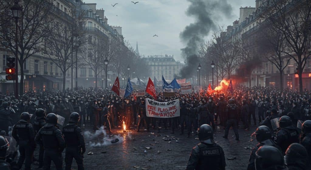 Grève à Paris : 6000 Policiers Face à la Tension