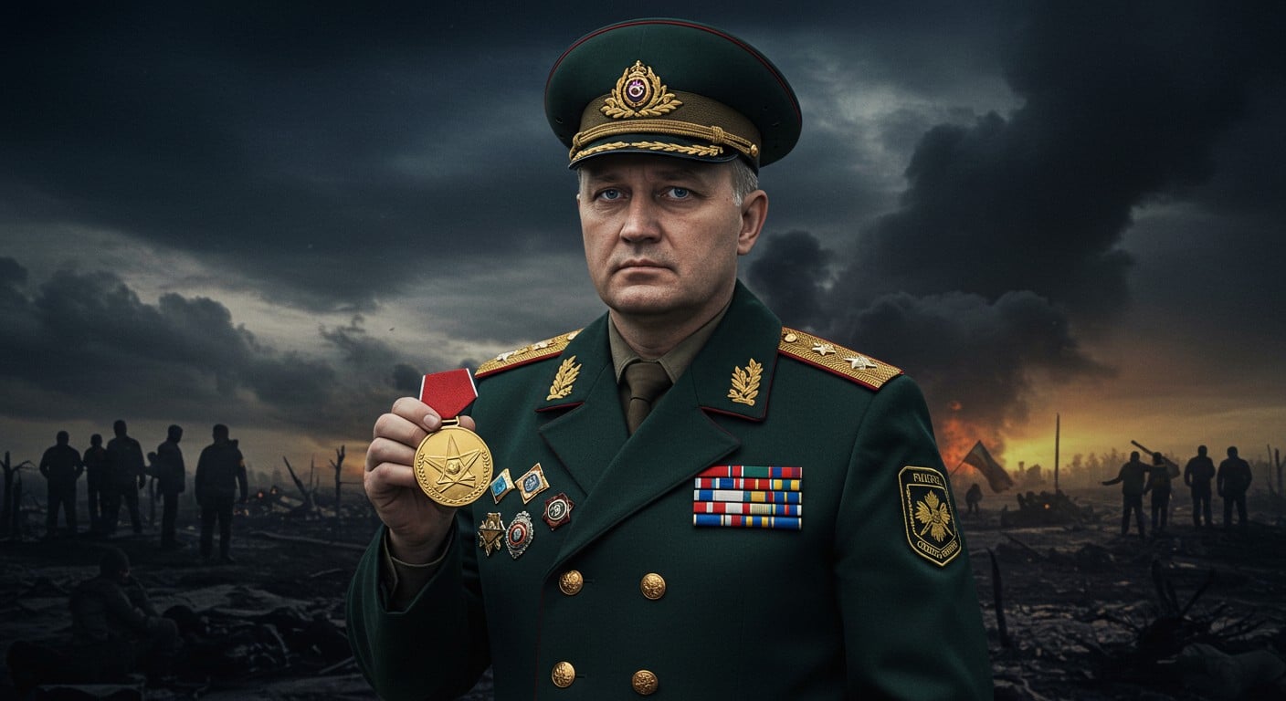 Poutine décore Valéri Guerassimov, accusé de crimes contre l'humanité. Découvrez les enjeux de cette décision et son impact international.