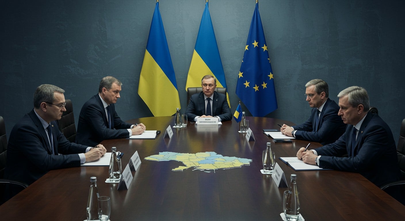 Macron, Zelensky et leaders européens discutent avec Trump sur l’Ukraine. Quelles sanctions contre la Russie ? Découvrez les enjeux du sommet.