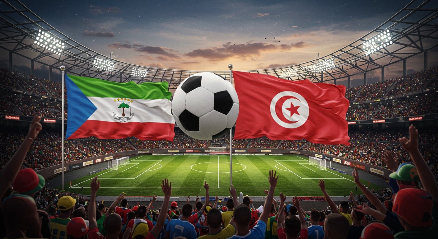 Guinée Équatoriale vs Tunisie : Découvrez l’heure et la chaîne TV pour suivre ce match crucial des qualifications au Mondial 2026. Ne manquez rien !