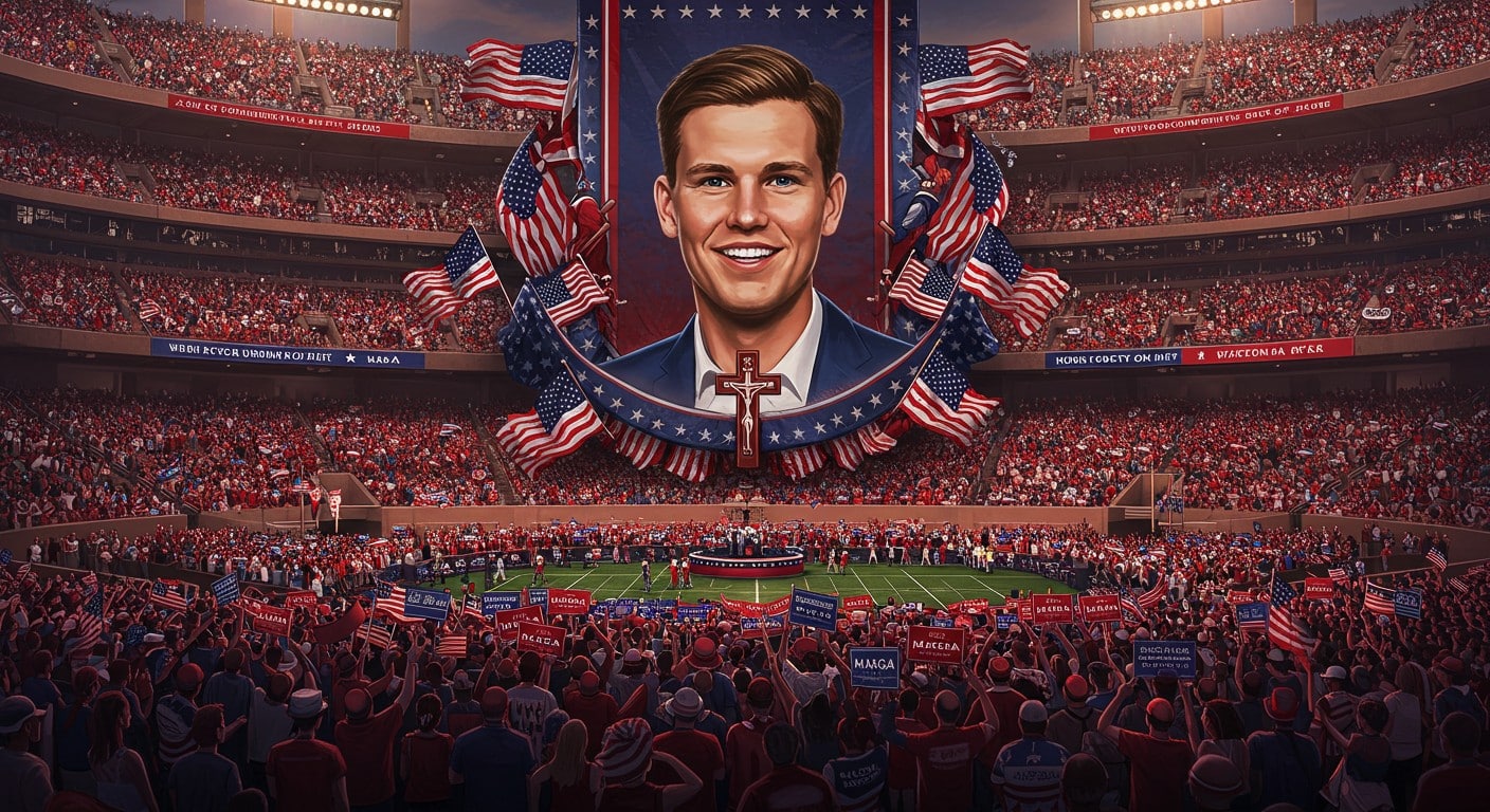60 000 personnes honorent Charlie Kirk en Arizona. Découvrez l’hommage vibrant du mouvement MAGA à leur figure ultraconservatrice assassinée.