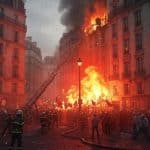 Incendie à Paris : Chaos Urbain et Mouvement « Bloquons Tout »