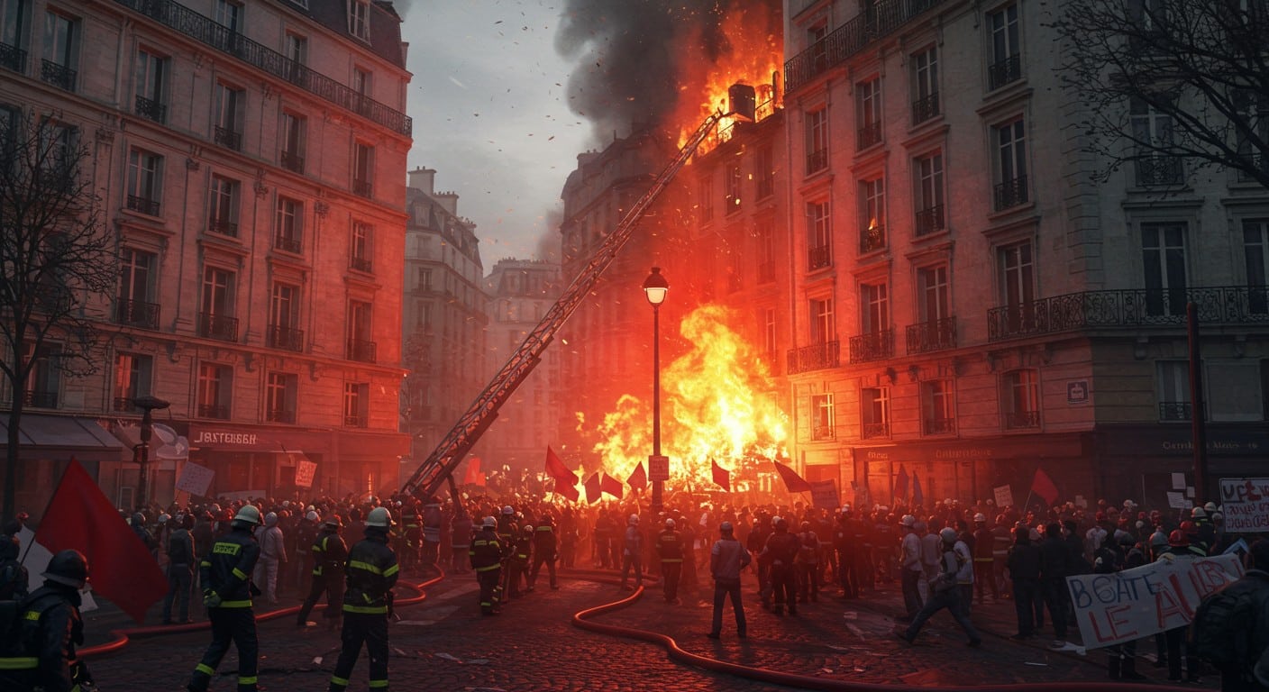 Un incendie spectaculaire secoue le centre de Paris lors d’une manifestation « Bloquons tout ». Découvrez les détails, les réactions et les enjeux de cette crise urbaine.