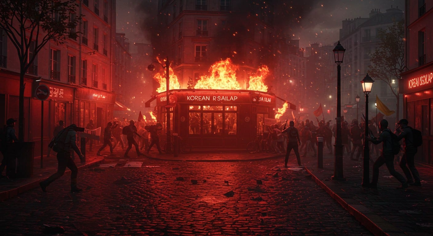 Un incendie ravage un restaurant à Paris lors d’une manifestation. La police est-elle responsable ? Découvrez les détails de l’enquête et les tensions à Châtelet.
