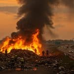 Incendie à Villepinte : Feu de Détritus Perturbe l’A104