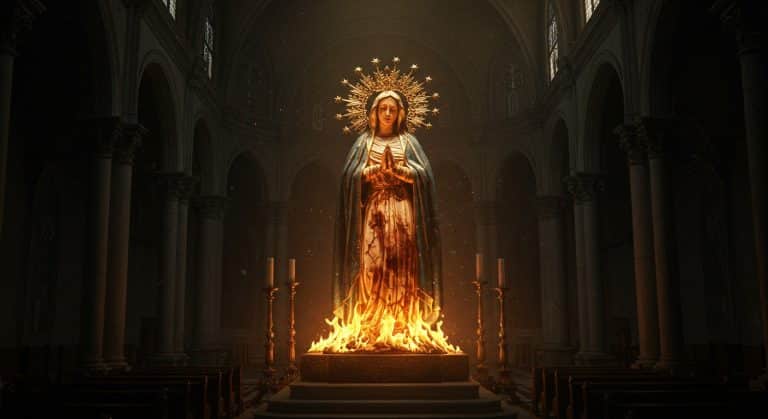 Incendie d’une Statue Sacrée à Guingamp : Enquête en Cours
