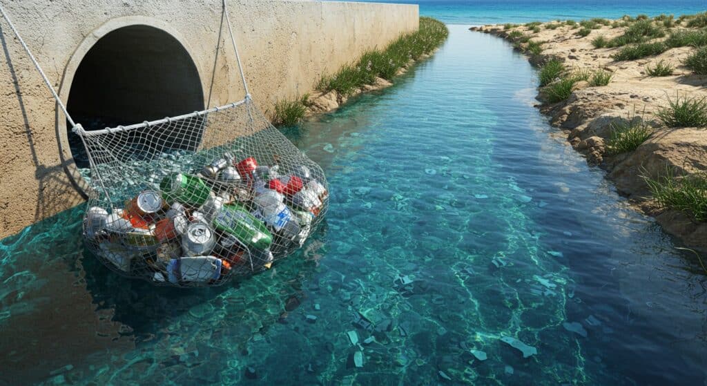 Invention Écologique : Capturer les Déchets Avant la Mer