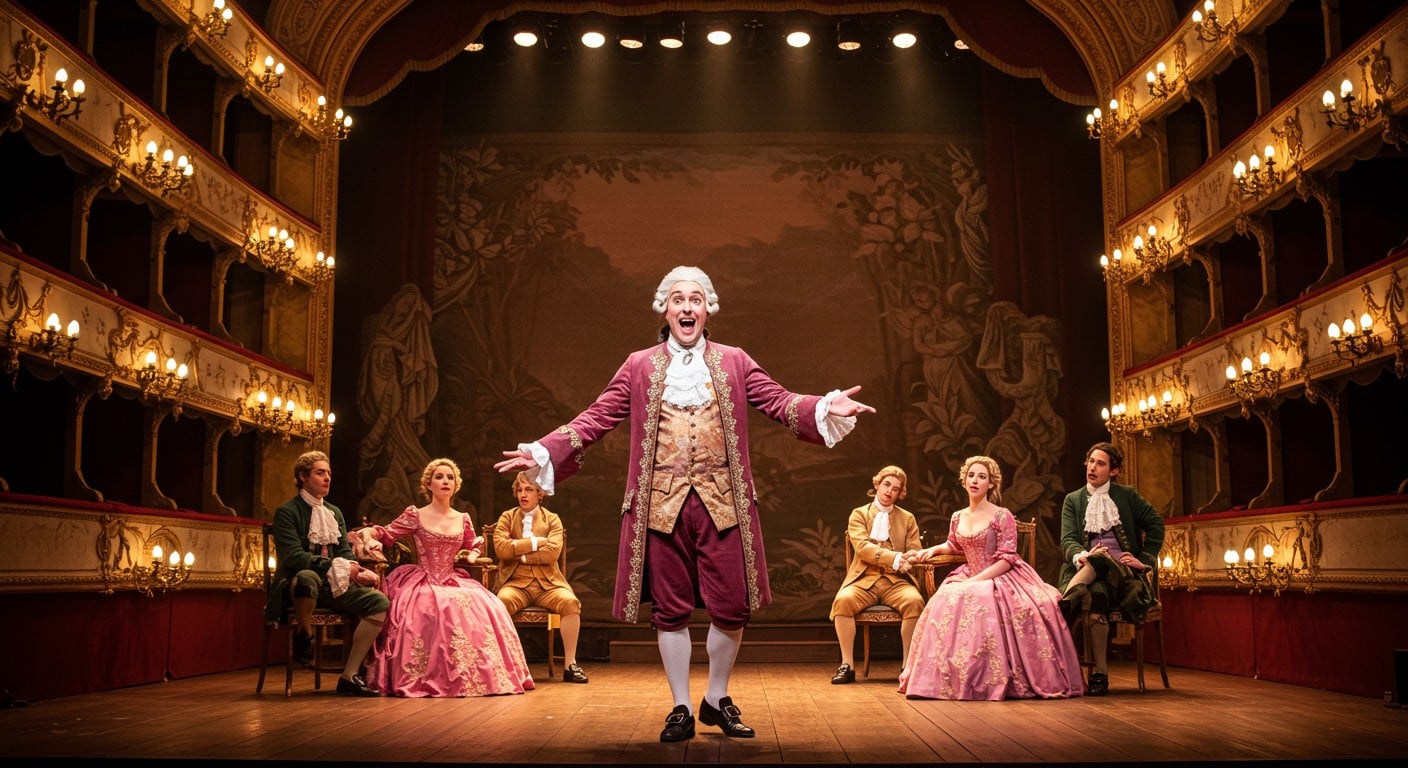 Jean-Paul Rouve incarne Monsieur Jourdain dans une mise en scène vibrante du Bourgeois Gentilhomme au théâtre Antoine. Découvrez les coulisses !