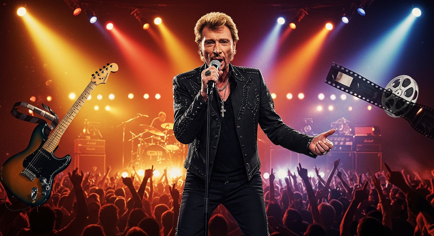 Découvrez la série documentaire sur Johnny Hallyday avec des images inédites de sa carrière. Plongez dans l’univers du rockeur légendaire d’ici fin 2027 !