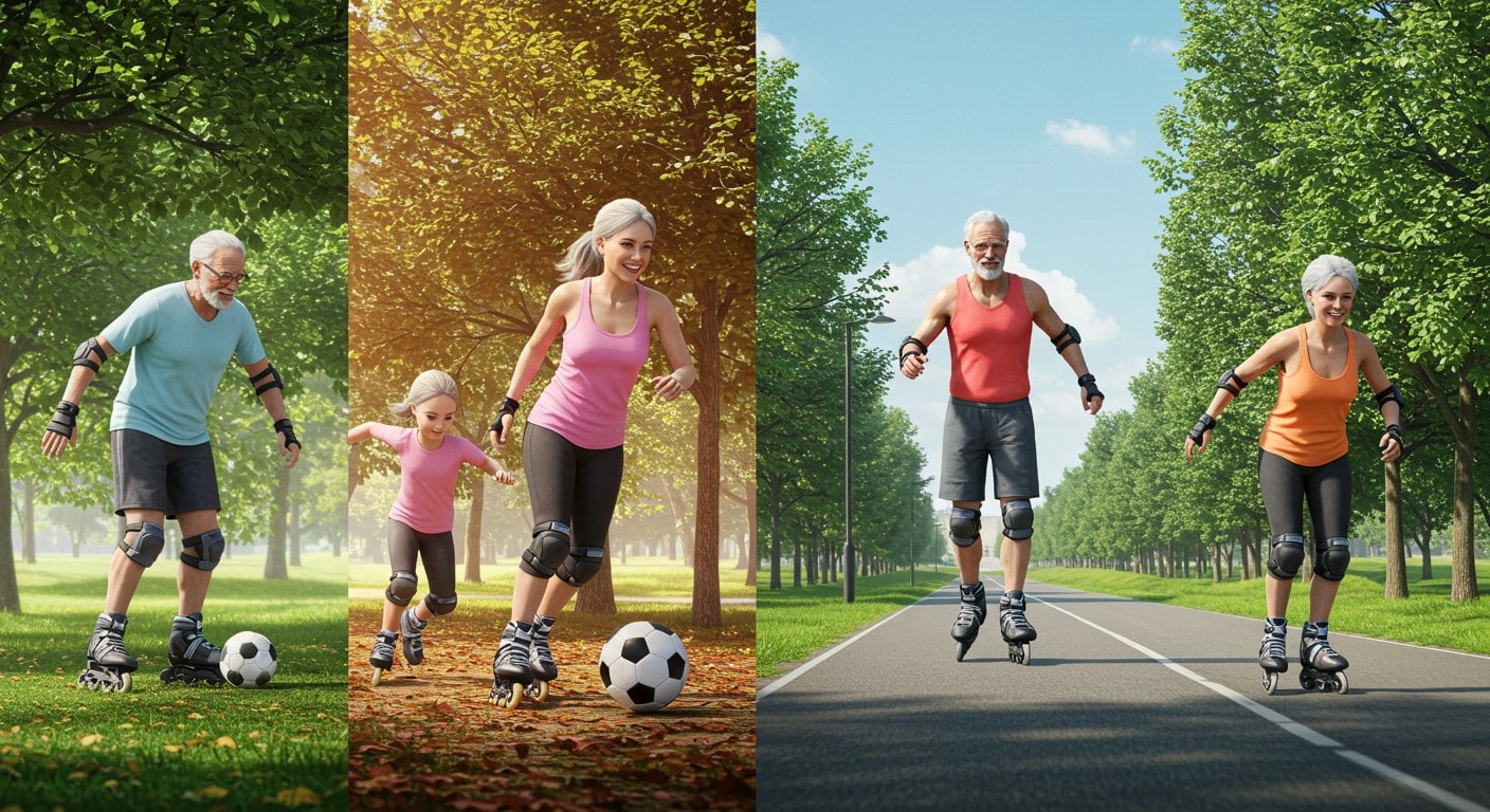 Découvrez comment la passion du sport unit une famille à travers les générations, du roller au triathlon. Une histoire inspirante d'énergie et de partage.