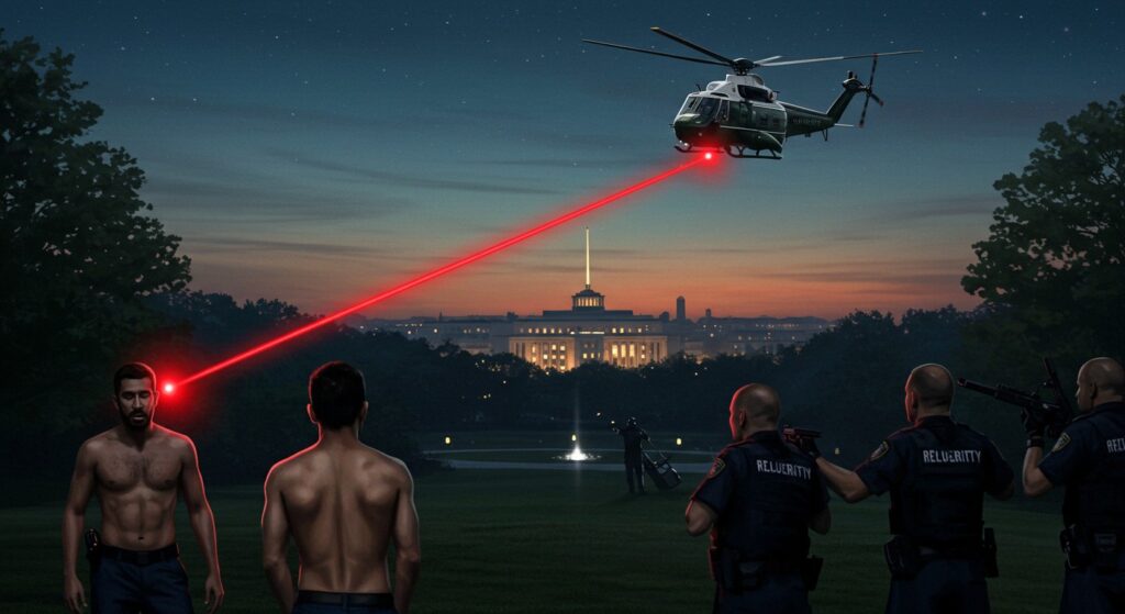 Laser Sur Hélico Trump : Un Acte Dangereux Interpellé