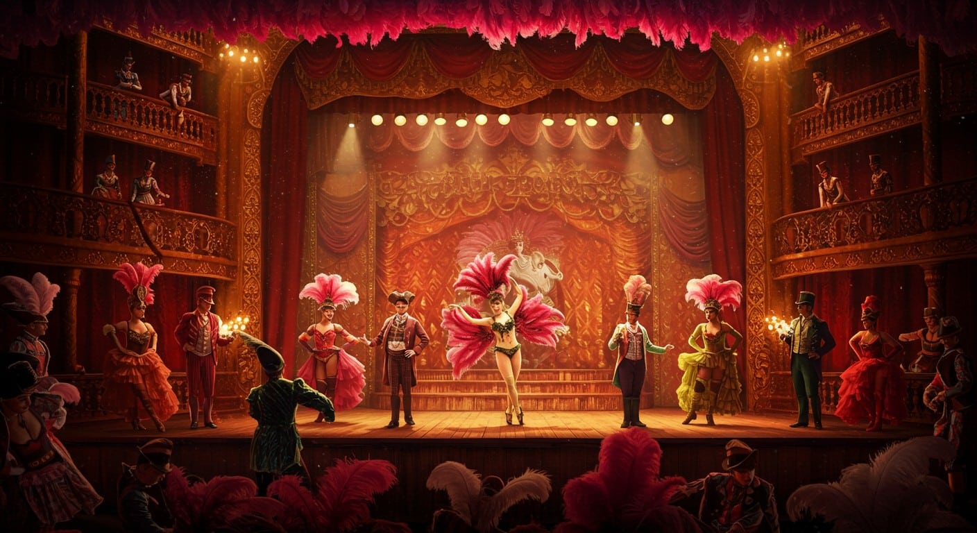 Découvrez les coulisses de l’Éléphant Rose, cabaret fictif de la série Montmartre sur TF1, créé de toutes pièces pour captiver. Une immersion unique !