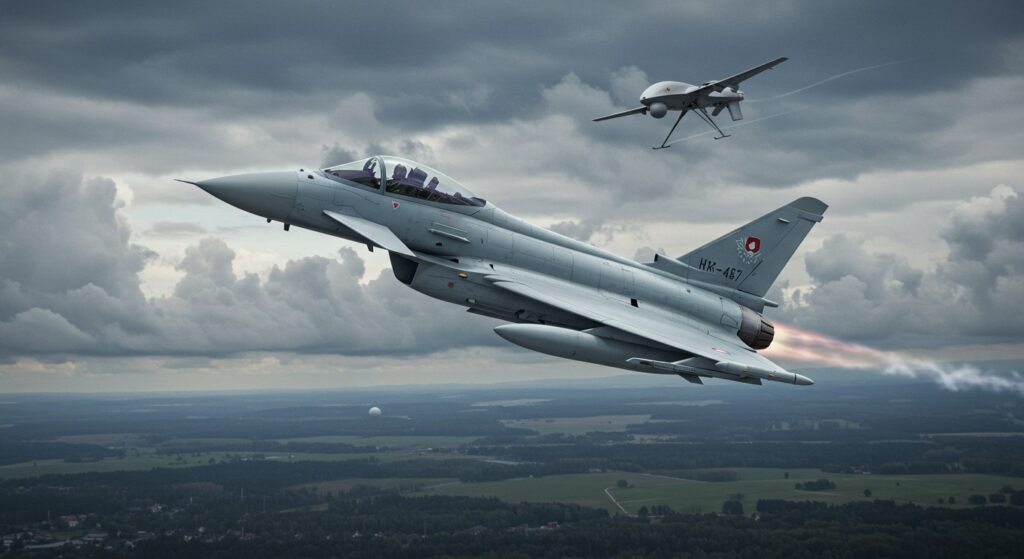 L’Espagne Peut-Elle Stopper les Drones Russes avec ses Eurofighters ?