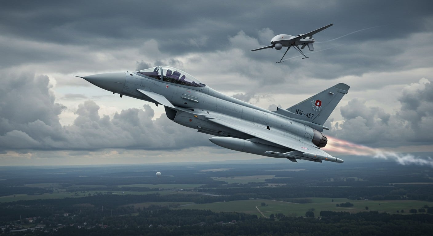 L’Espagne pourrait-elle utiliser ses Eurofighters pour abattre des drones russes en Lituanie ? Découvrez les enjeux et défis de cette proposition audacieuse.