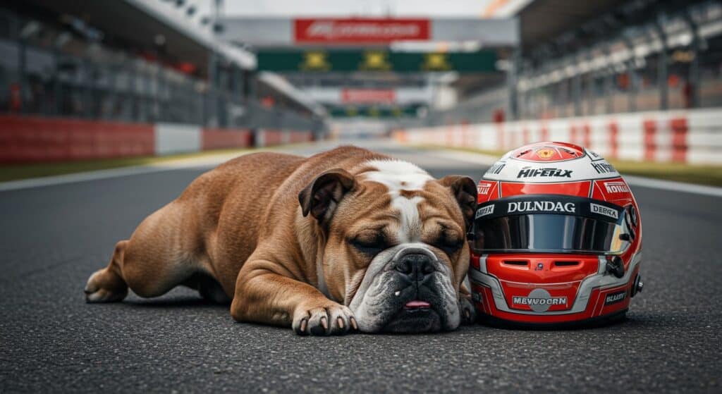 Lewis Hamilton Pleure Roscoe : Adieu à une Mascotte de F1