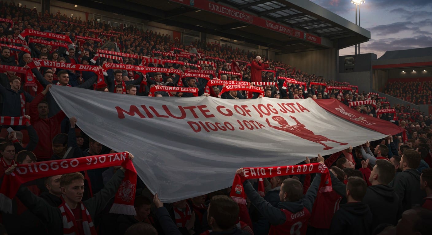 Liverpool honore Diogo Jota, tragiquement disparu, avec des gestes forts pour sa famille. Découvrez l'élan de solidarité des fans et du club.