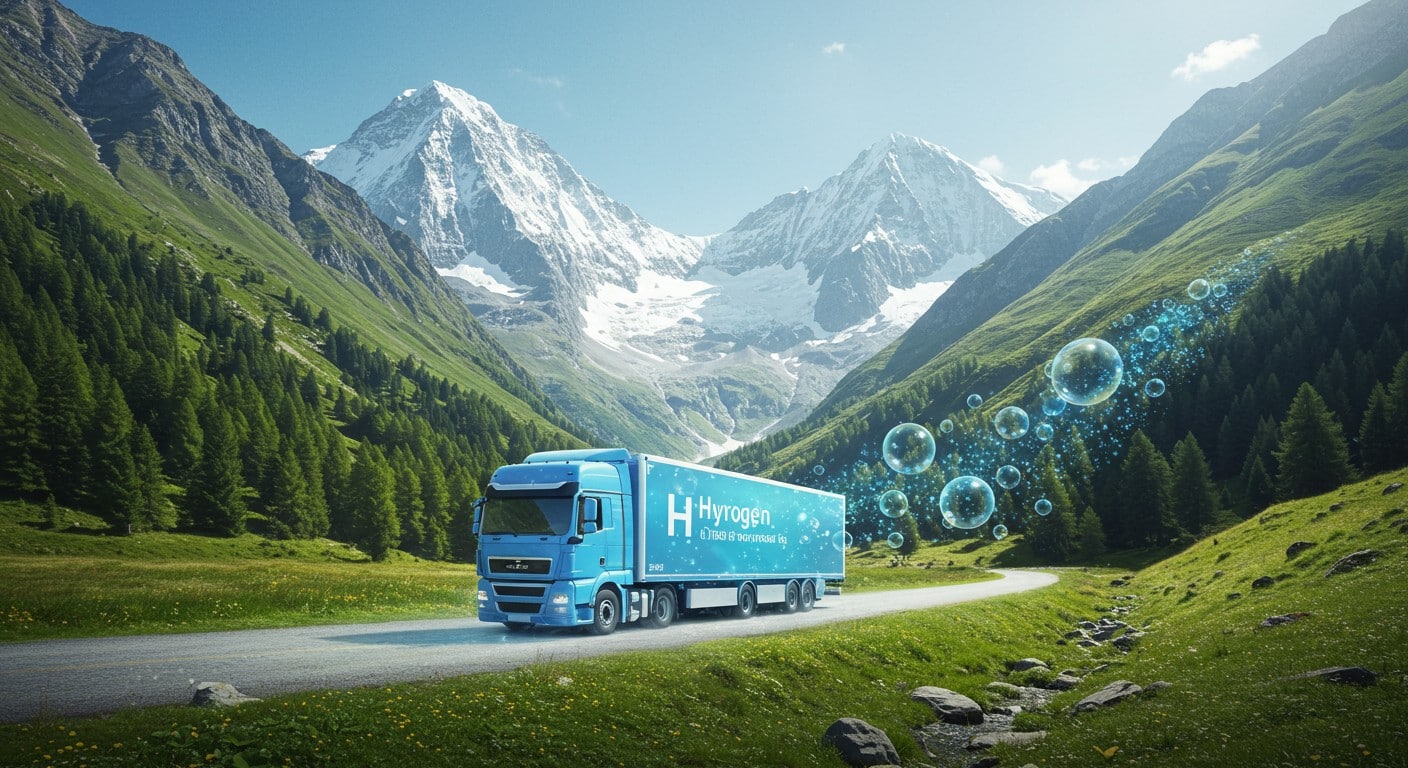 Découvrez comment l'hydrogène pourrait réduire la pollution des camions dans les Alpes. Un projet ambitieux pour un air plus pur !