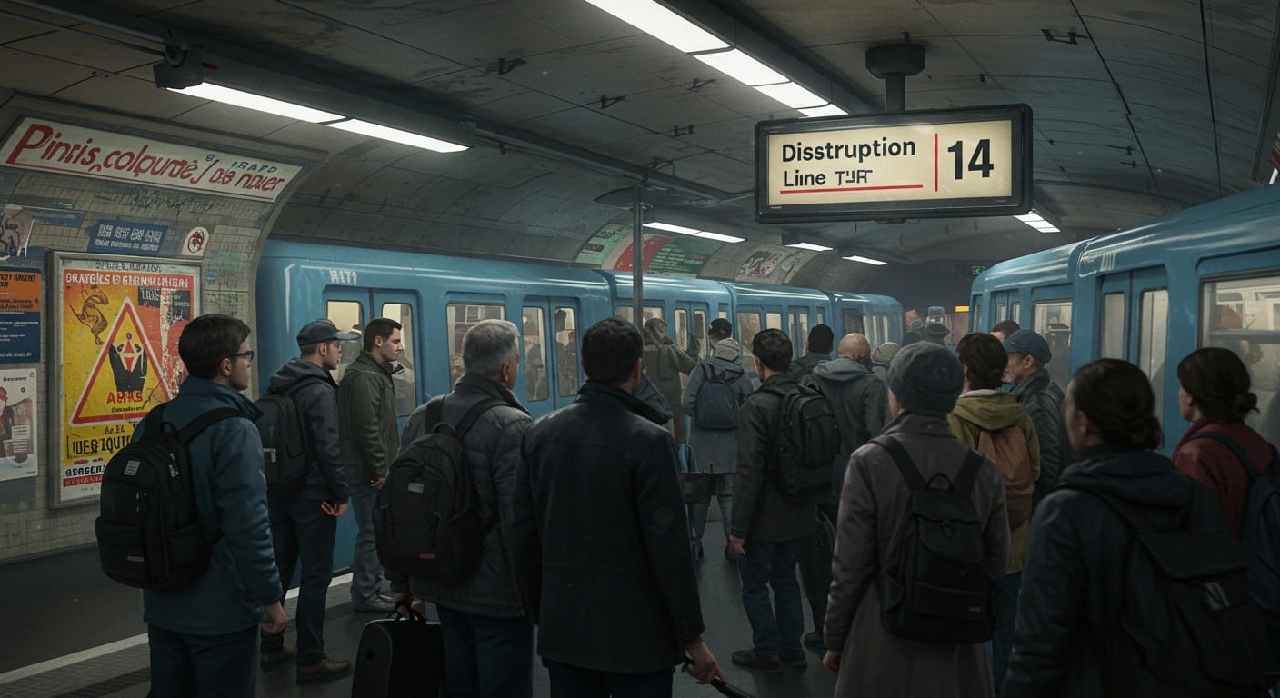 Découvrez pourquoi la ligne 14 du métro parisien est à nouveau interrompue entre Saint-Denis - Pleyel et Saint-Ouen. Causes, solutions et impacts dévoilés !