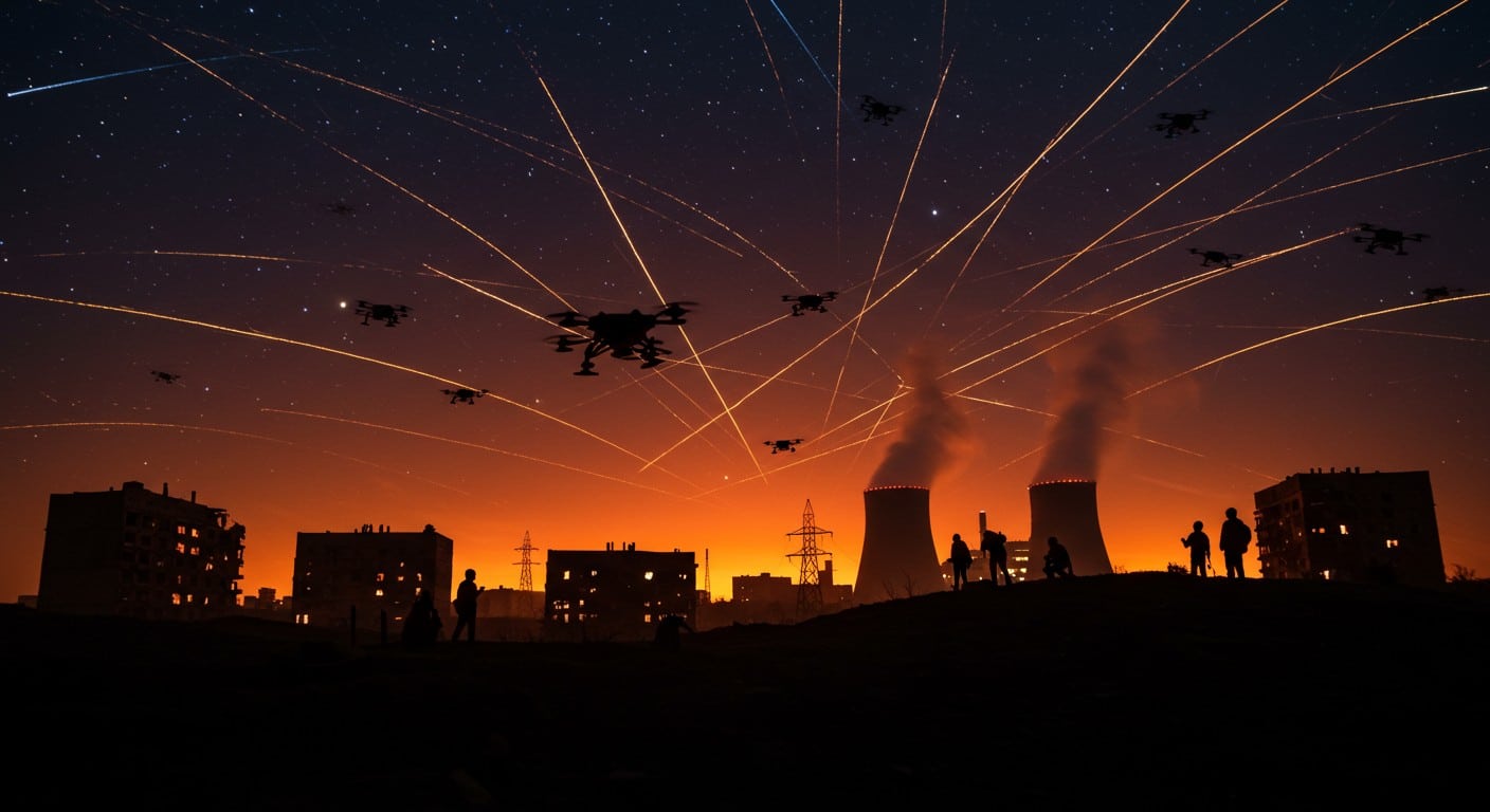 L’Ukraine subit une attaque russe massive avec drones et missiles, blessant des civils. Découvrez les impacts et les enjeux géopolitiques de cette escalade.