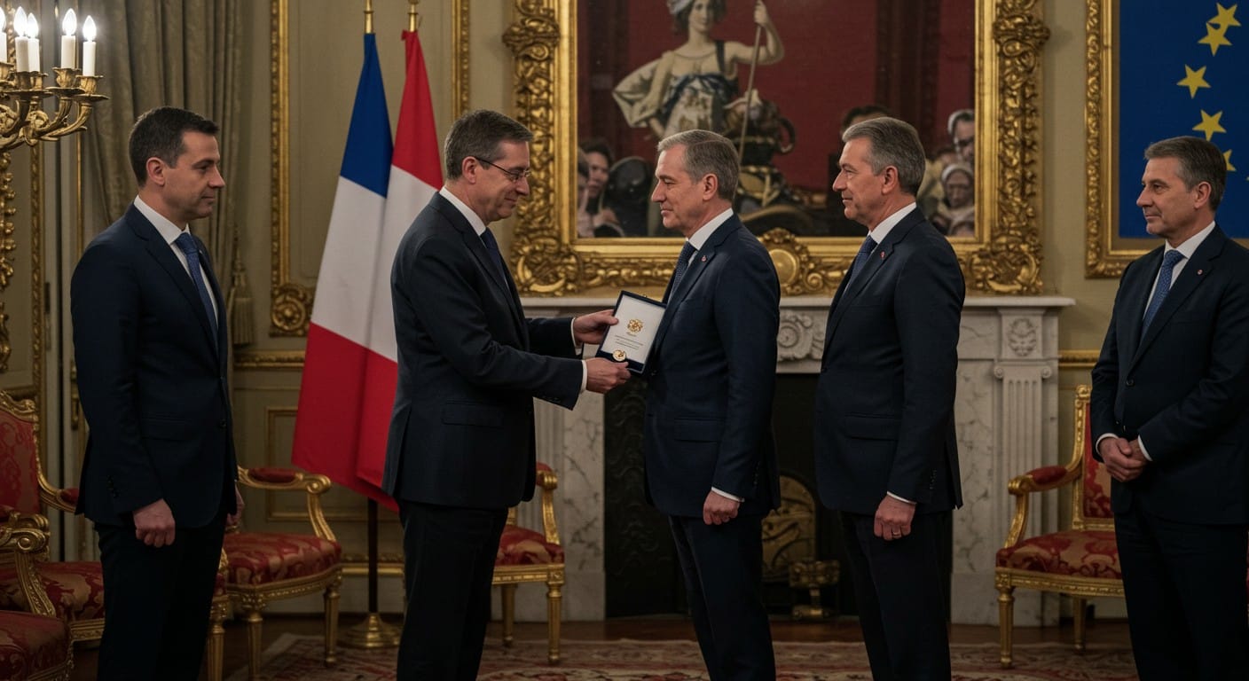 Macron décore Richard Ferrand, son allié, dans une cérémonie émouvante à l’Élysée. Découvrez les dessous politiques et les enjeux de cette distinction.