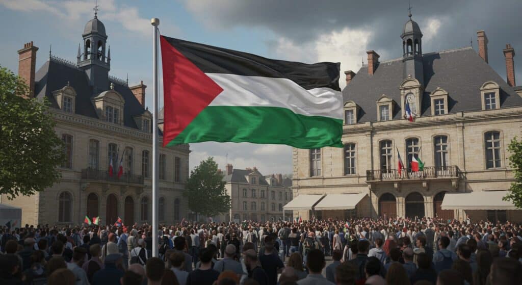 Malakoff Défie le Préfet avec le Drapeau Palestinien